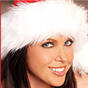 Jessica Difeo en disfraz de papa noel